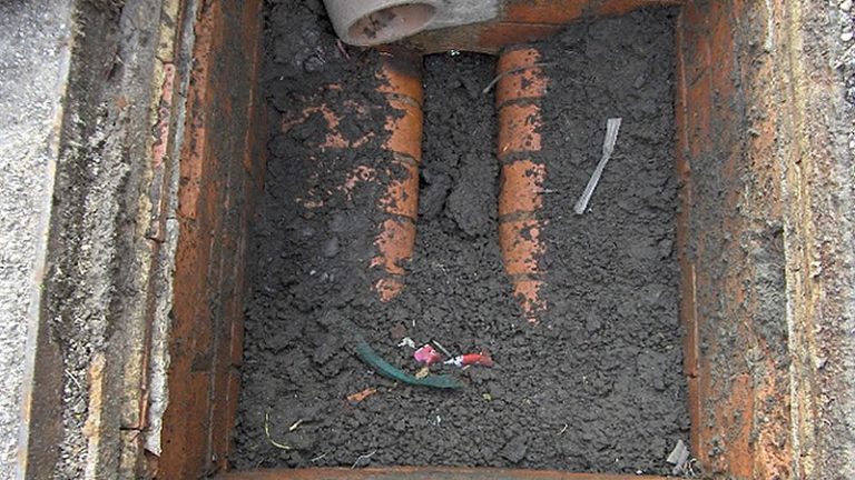 Manhole blocked In Crewe